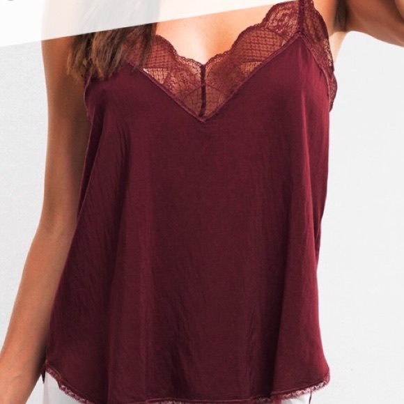 LACE TRIM CAMI - Picture 1 of 6